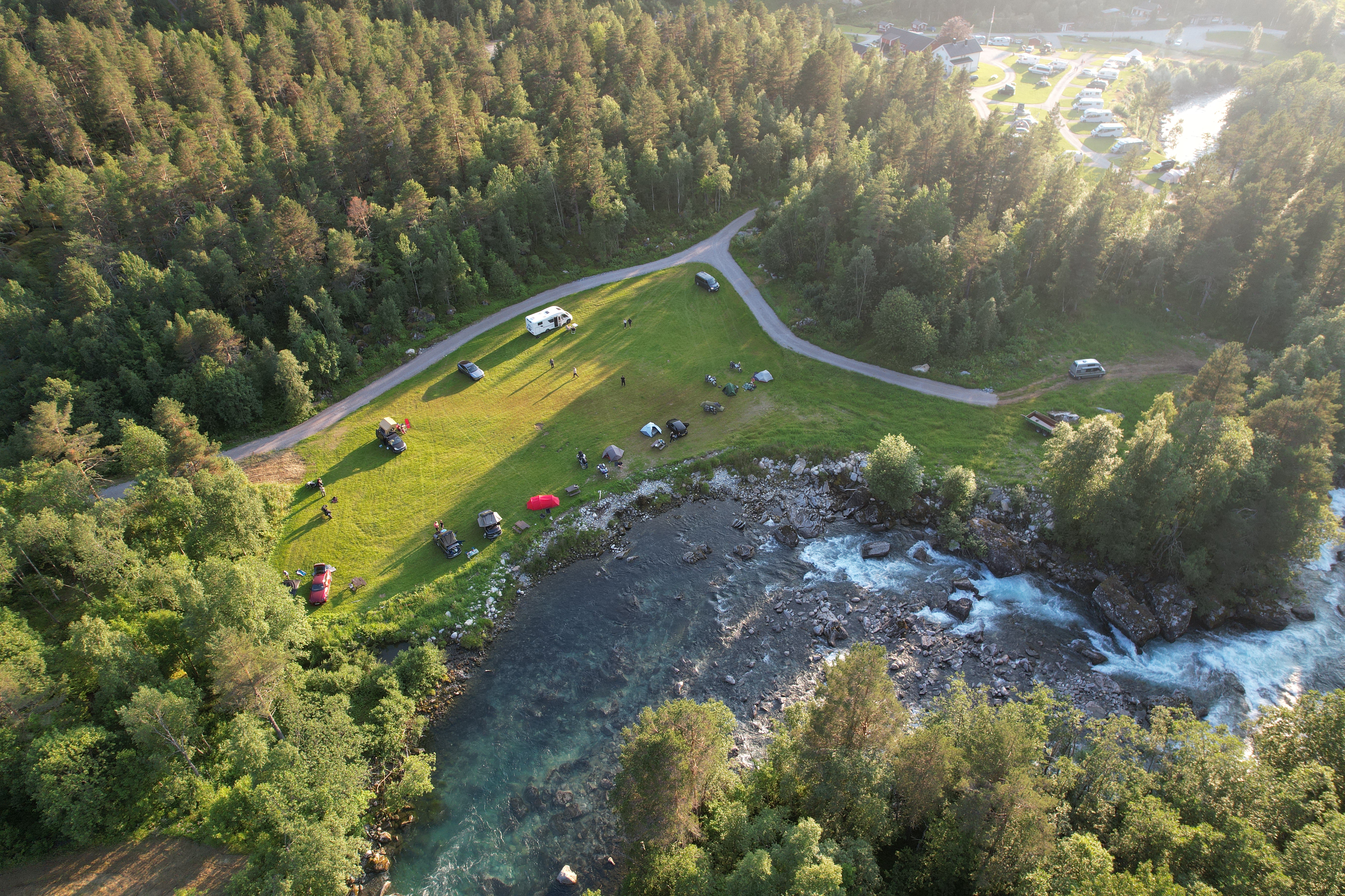 Teltplass med masse flott plass